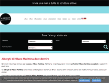 Tablet Screenshot of alberghi-milano-marittima.com